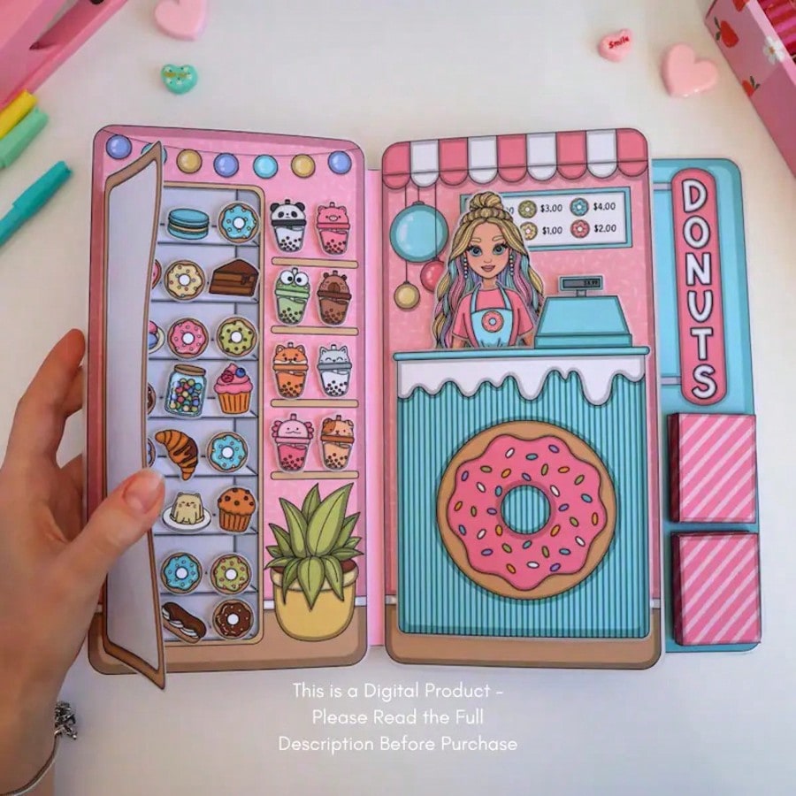 Art Craft 3 Year Old - Набор для ролевых игр «Магазин пончиков»,