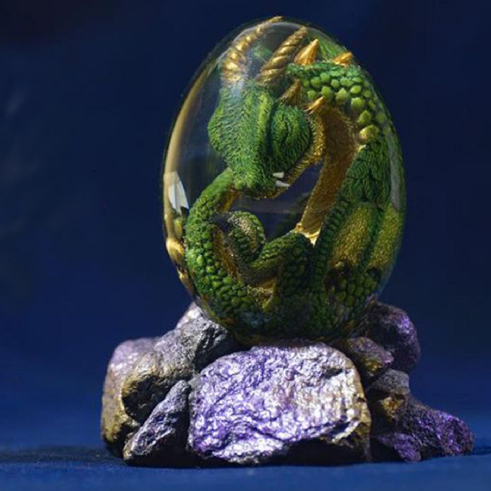 Art Craft Easter - Статуя яйца лавового дракона с подставкой,
