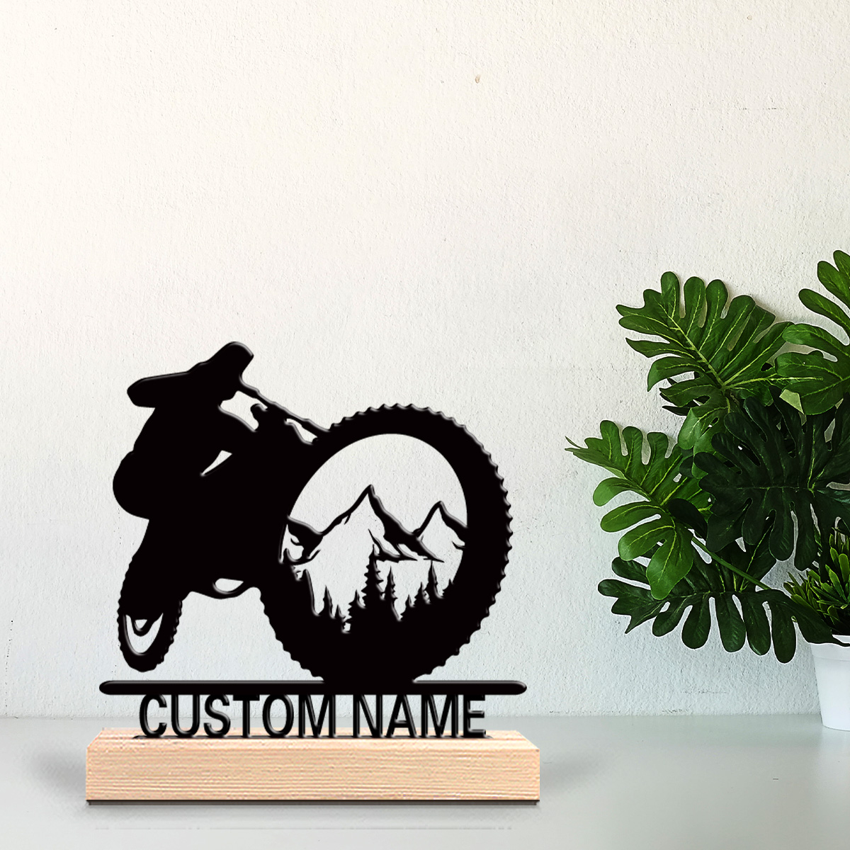 Art Craft Names - Металлическая статуэтка «Горный пейзаж» с индивидуальной