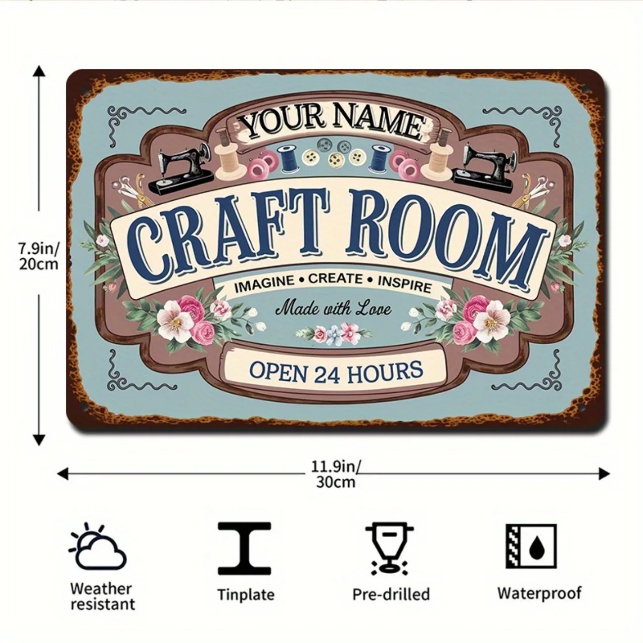 Art Craft Names - Металлическая табличка с индивидуальным дизайном для