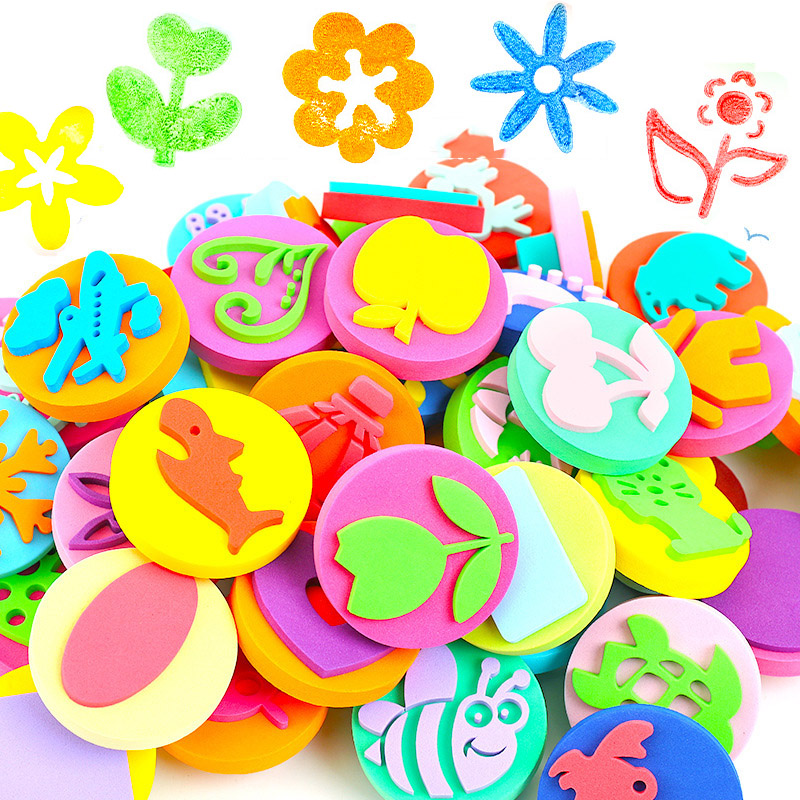 Art Craft 3 Year Old - 6 шт./упаковка, губка-улыбка для рисования