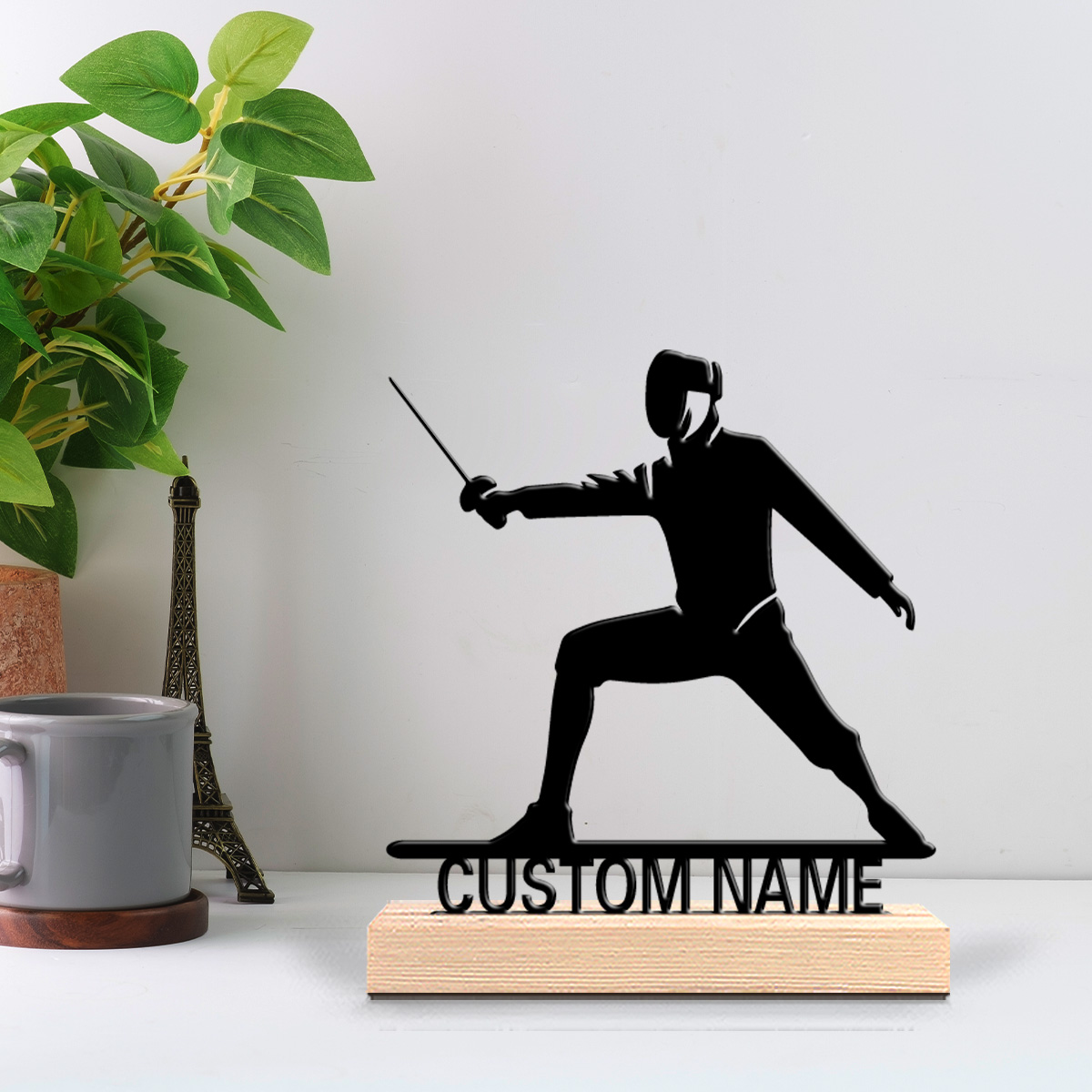 Art Craft Names - 1 шт. Простая металлическая статуэтка с